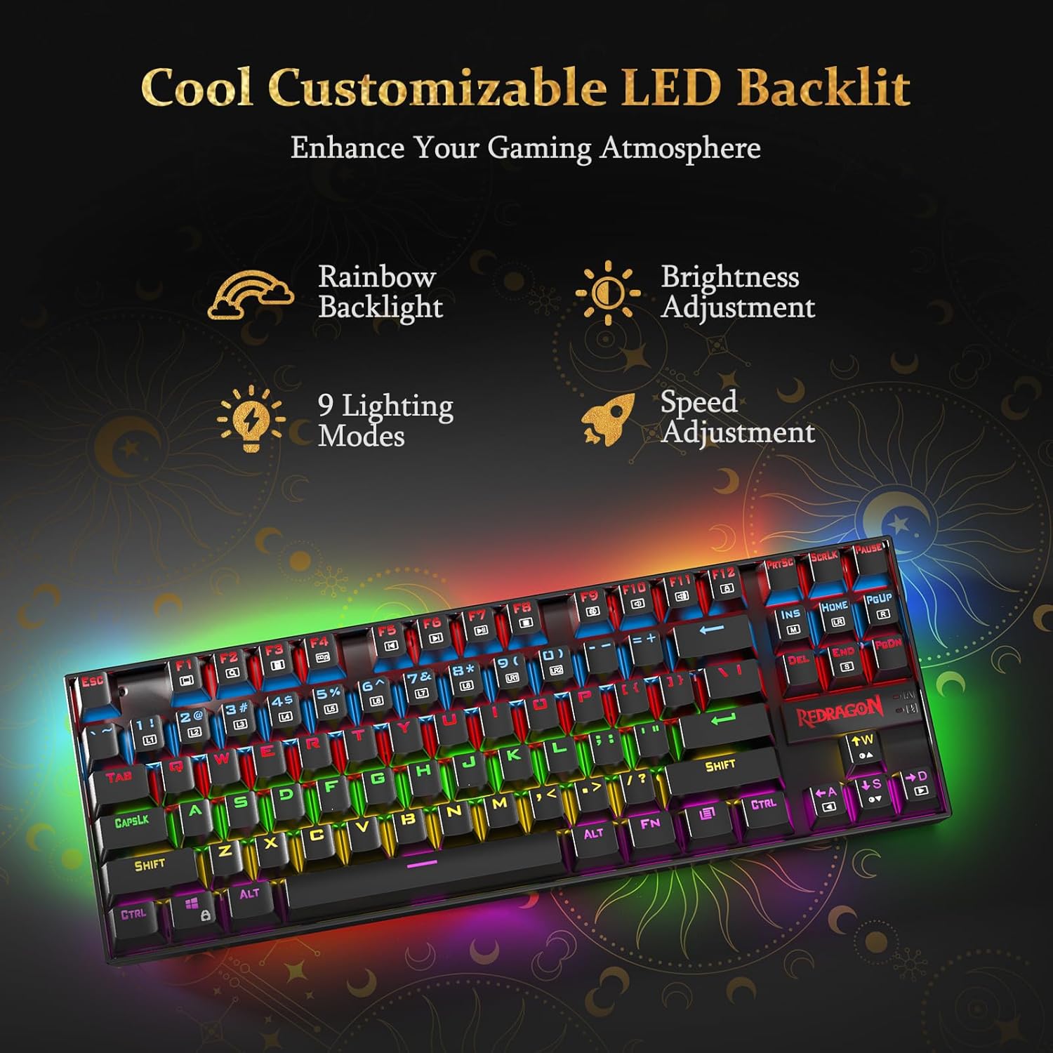 Thumbnail 1 de Redragon K552 Mechanical 87-Key Gaming Keyboard