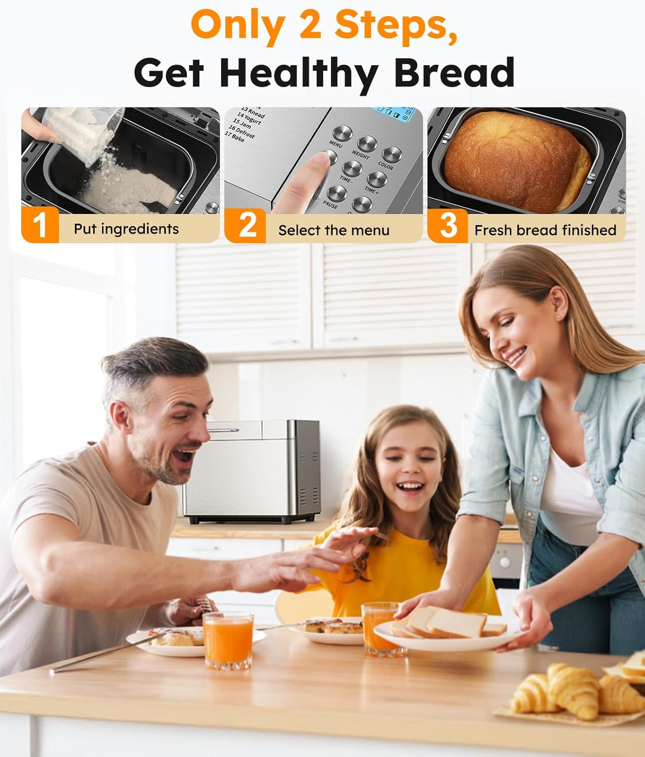 Thumbnail 3 de OSIPOTO 17-in-1 Bread Maker 🍞