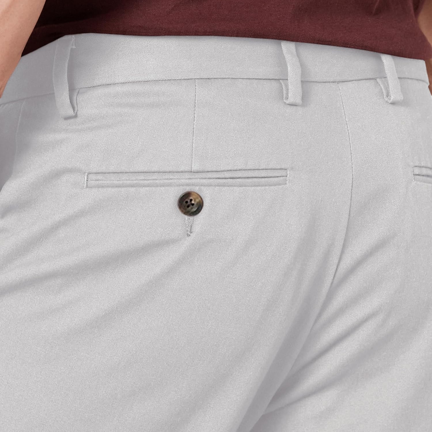 Thumbnail 4 de Amazon Essentials Herren Slim-Fit Chino mit knitterfreiem Finish, Light Grey (35W x 34L)