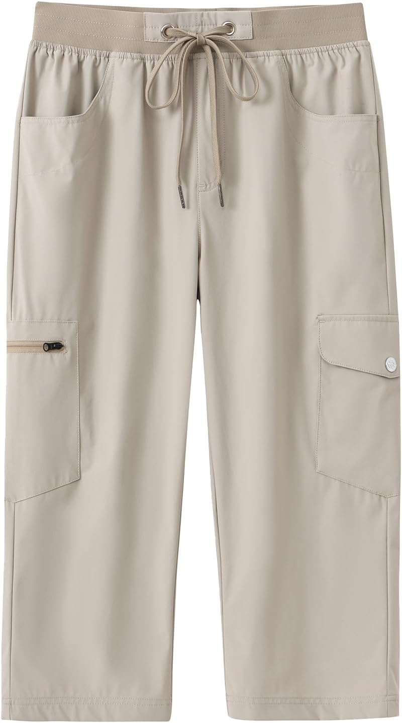 Thumbnail 6 de MoFiz Capri Pants for Women: Lightweight Ice Cool Capris with 4 Pockets