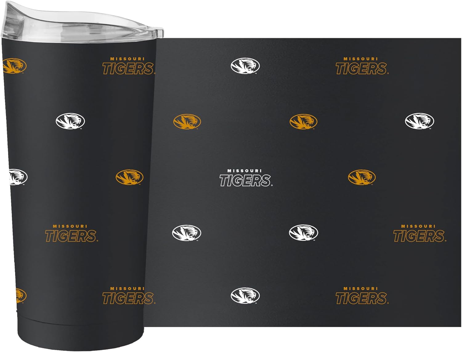 Thumbnail 1 de Logo Brands NCAA Native Icons 20 oz Double-Wall Vacuum Insulated Stainless Steel Tumbler
