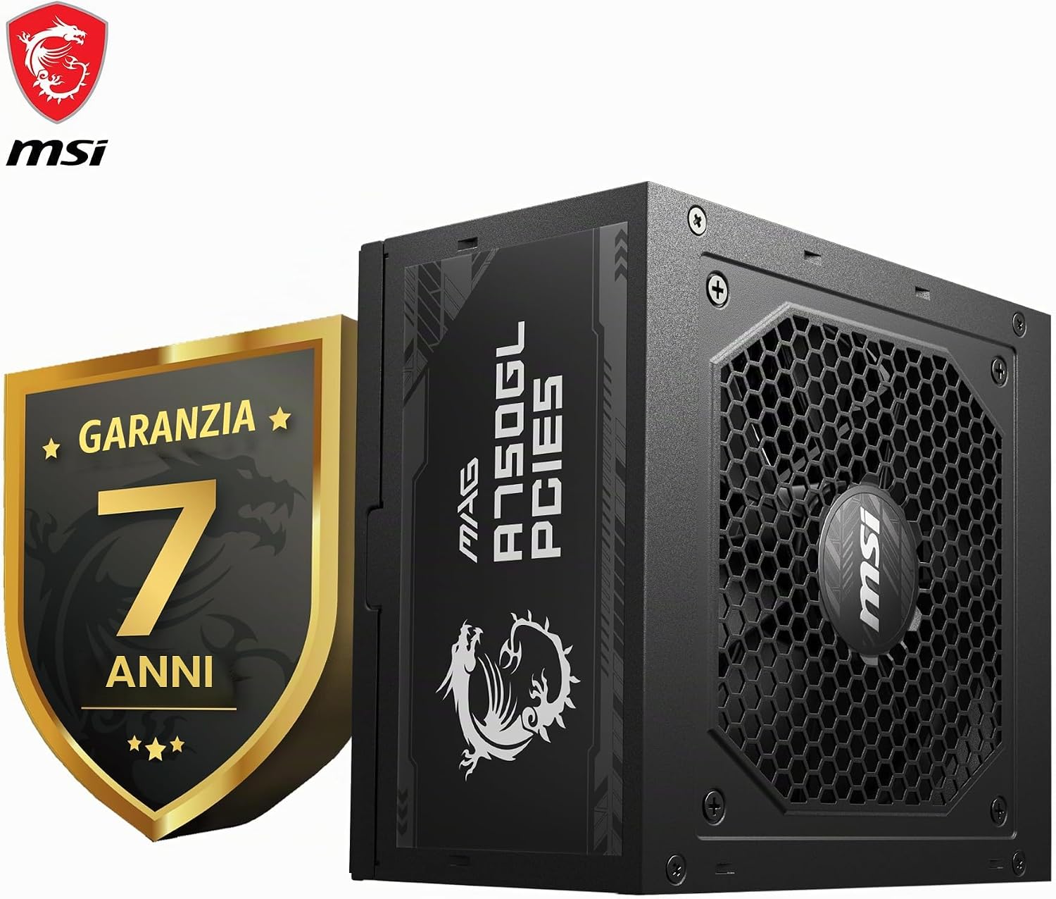 Thumbnail 1 de MSI MAG A750GL: PSU ATX 3.0 da 750W con PCIe 5.0 e modularità completa