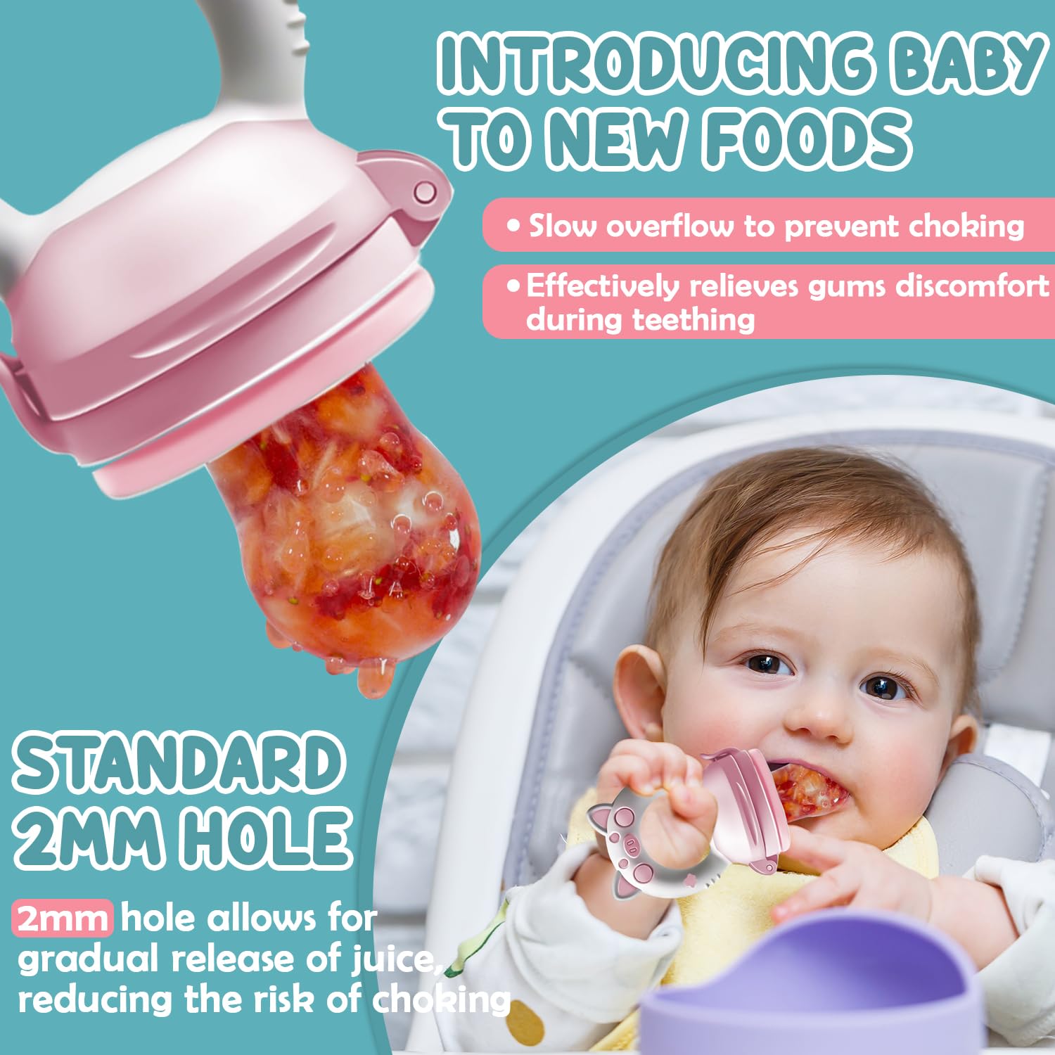 Thumbnail 2 de Fruchtsauger Baby 2er Set für Babys ab 3 Monaten