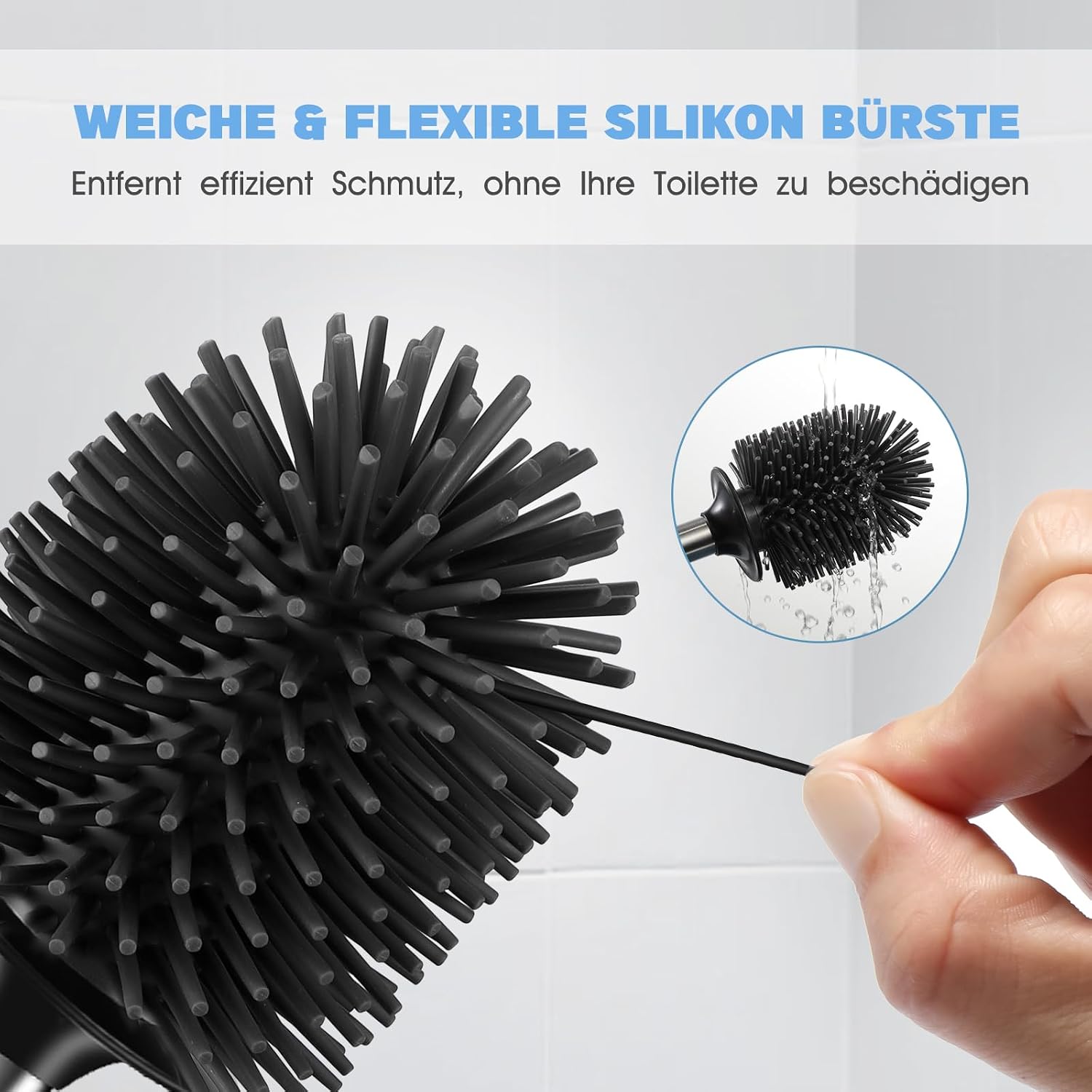 Detalle 2 de HAMITOR Klobürste 42 cm Silikon für WC