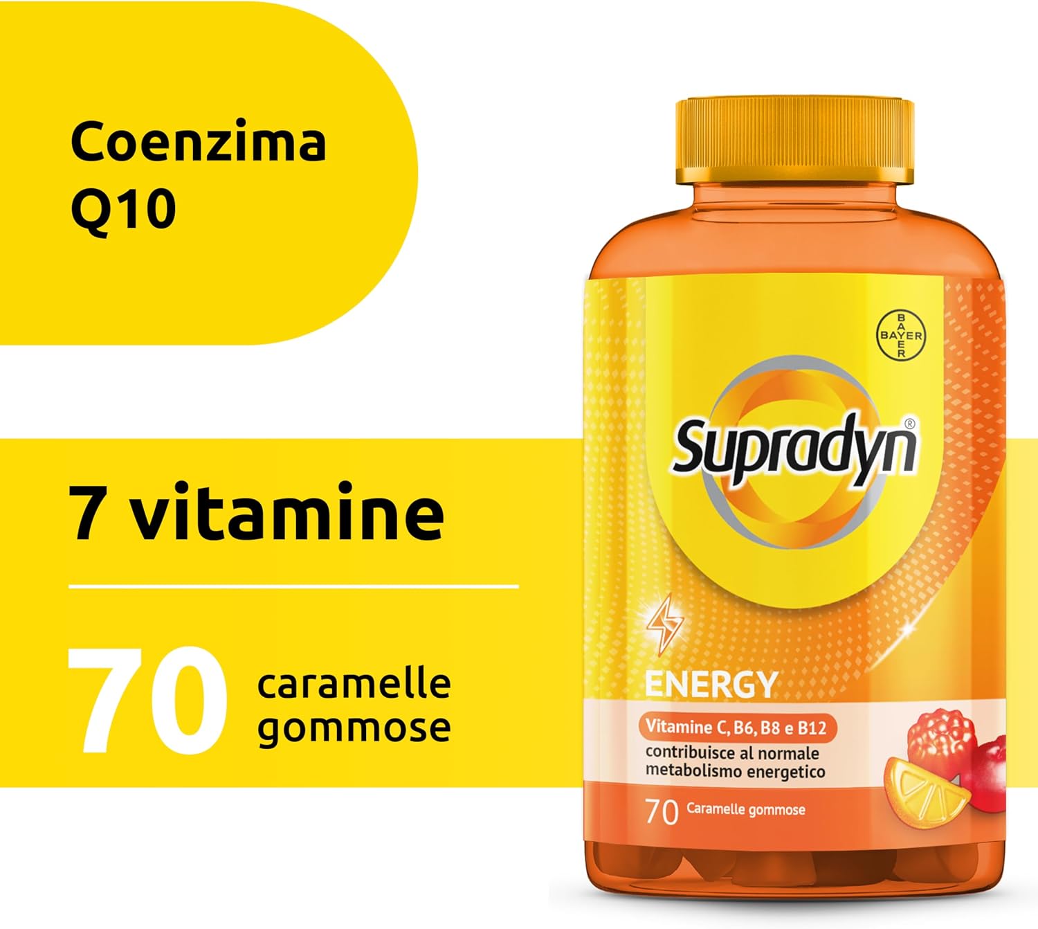 Thumbnail 6 de Supradyn Energy, 70 Caramelle Gommose: integratore multivitaminico che punta sull’energia quotidiana