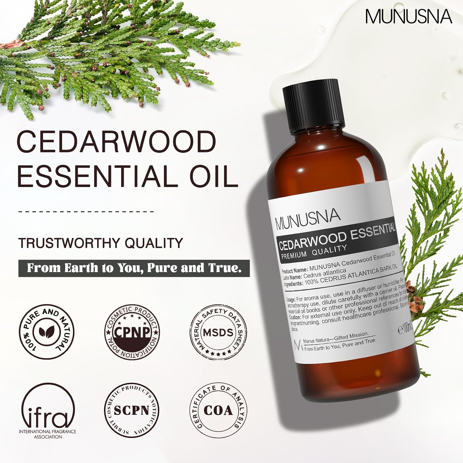 Thumbnail 6 de MUNUSNA Cedarwood Essential Oil