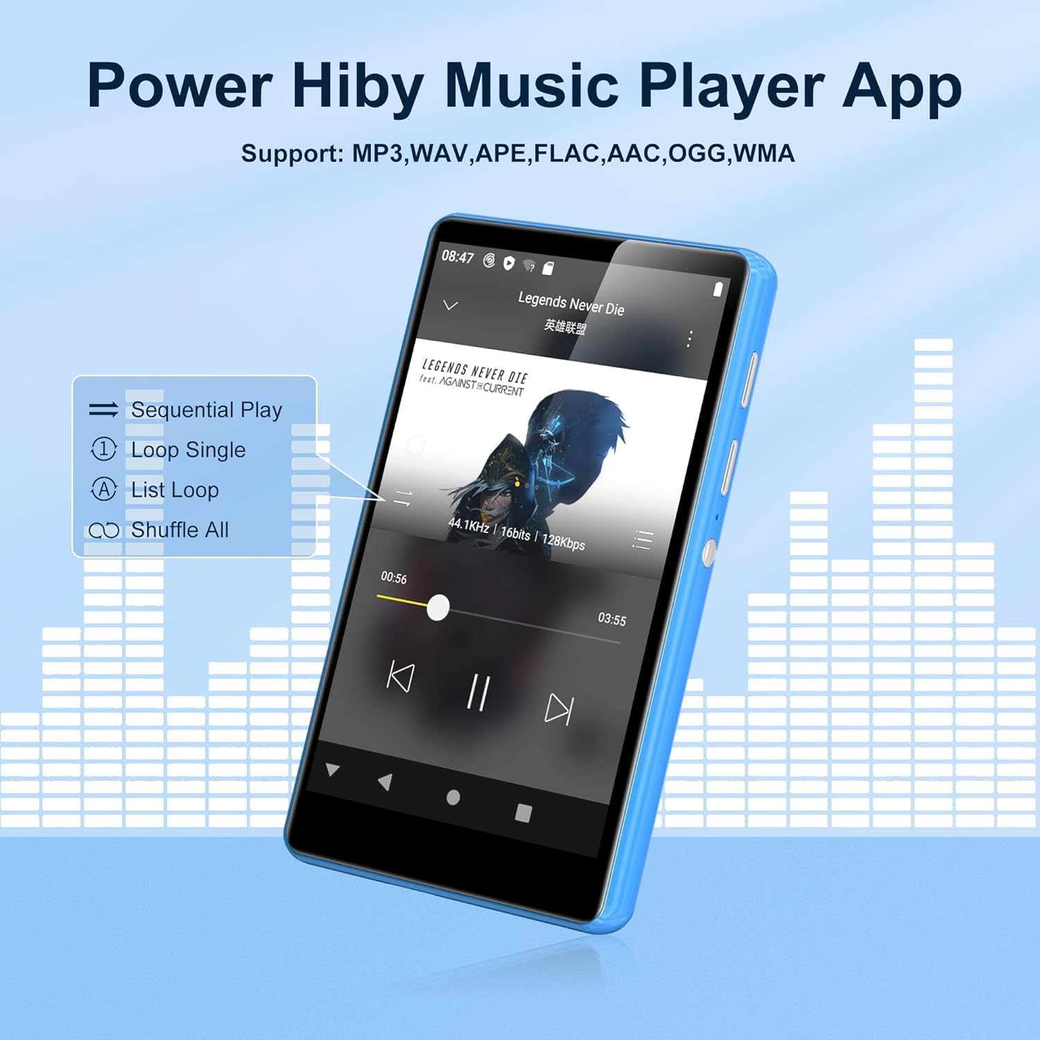Detalle de SWOFY M503 Pro: Lettore MP3/MP4 da 80 GB con Bluetooth, WiFi e touchscreen da 4