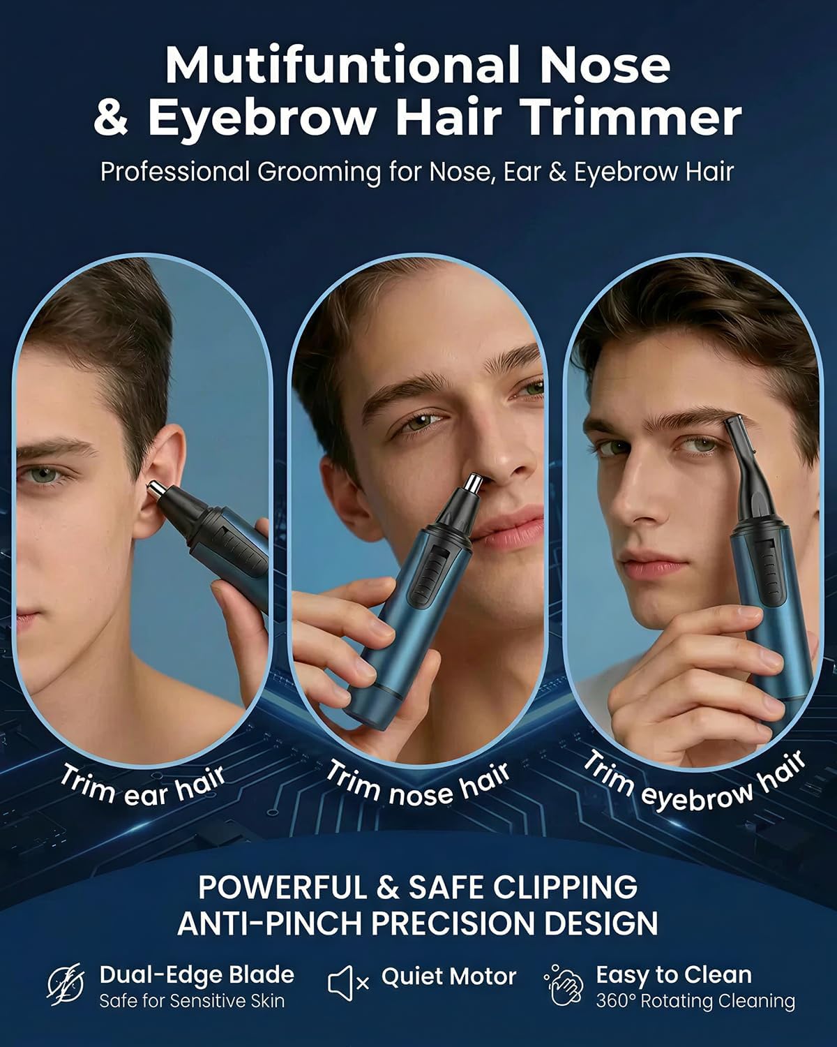 Detalle 2 de AREYZIN Nose Hair Trimmer 3-in-1