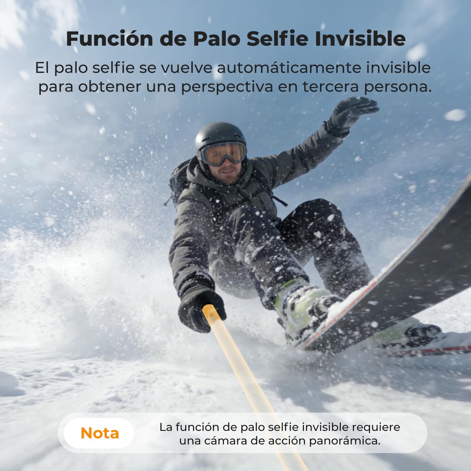 Thumbnail 6 de K&F CONCEPT Perche à Selfie Pliable Invisible en Aluminium 92,5 cm – Compatible Insta360 et DJI Pocket