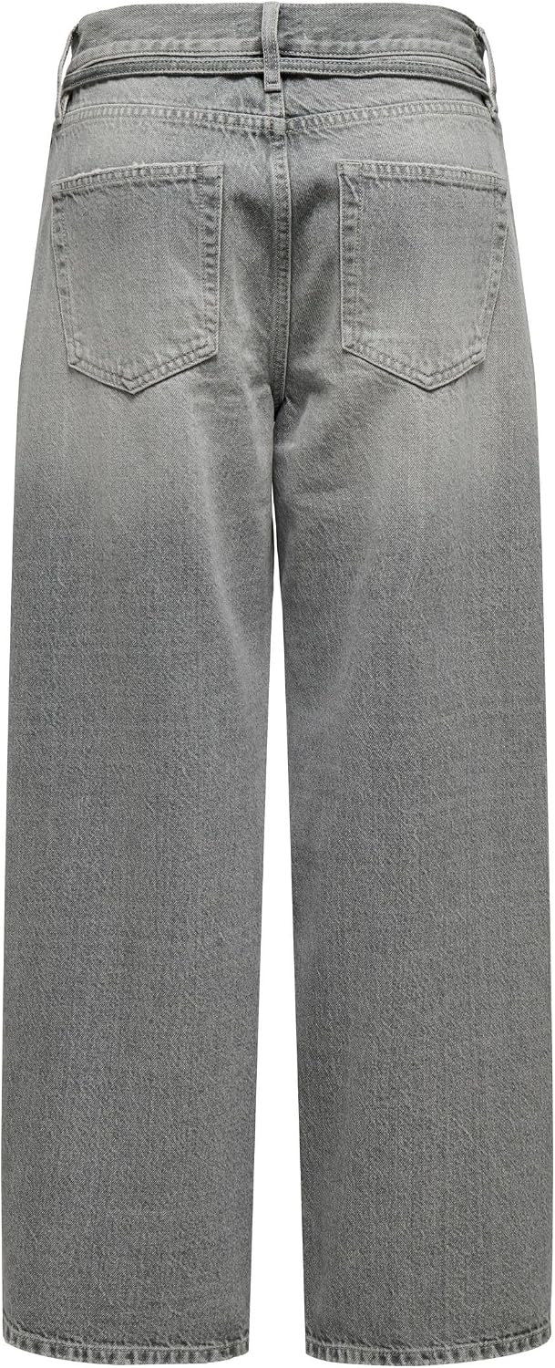 Detalle de ONLY Onlgianna jeans Medium Grey in denim leggero traspirante
