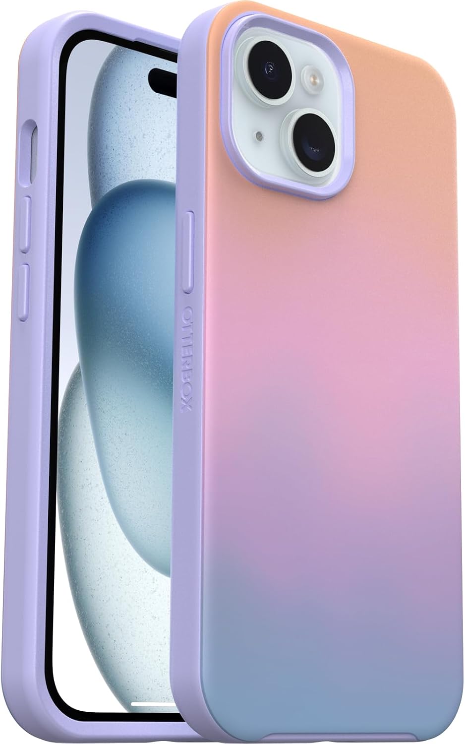 Detalle de OtterBox Symmetry MagSafe Ombre para iPhone 16e, 15-13 💪