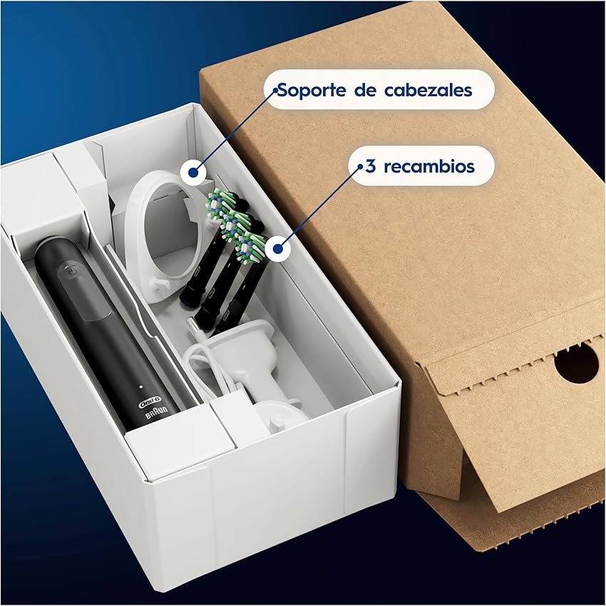 Thumbnail 3 de Oral-B Pro 3 3000 Cepillo Eléctrico Recargable con 3 Cabezales 🪥