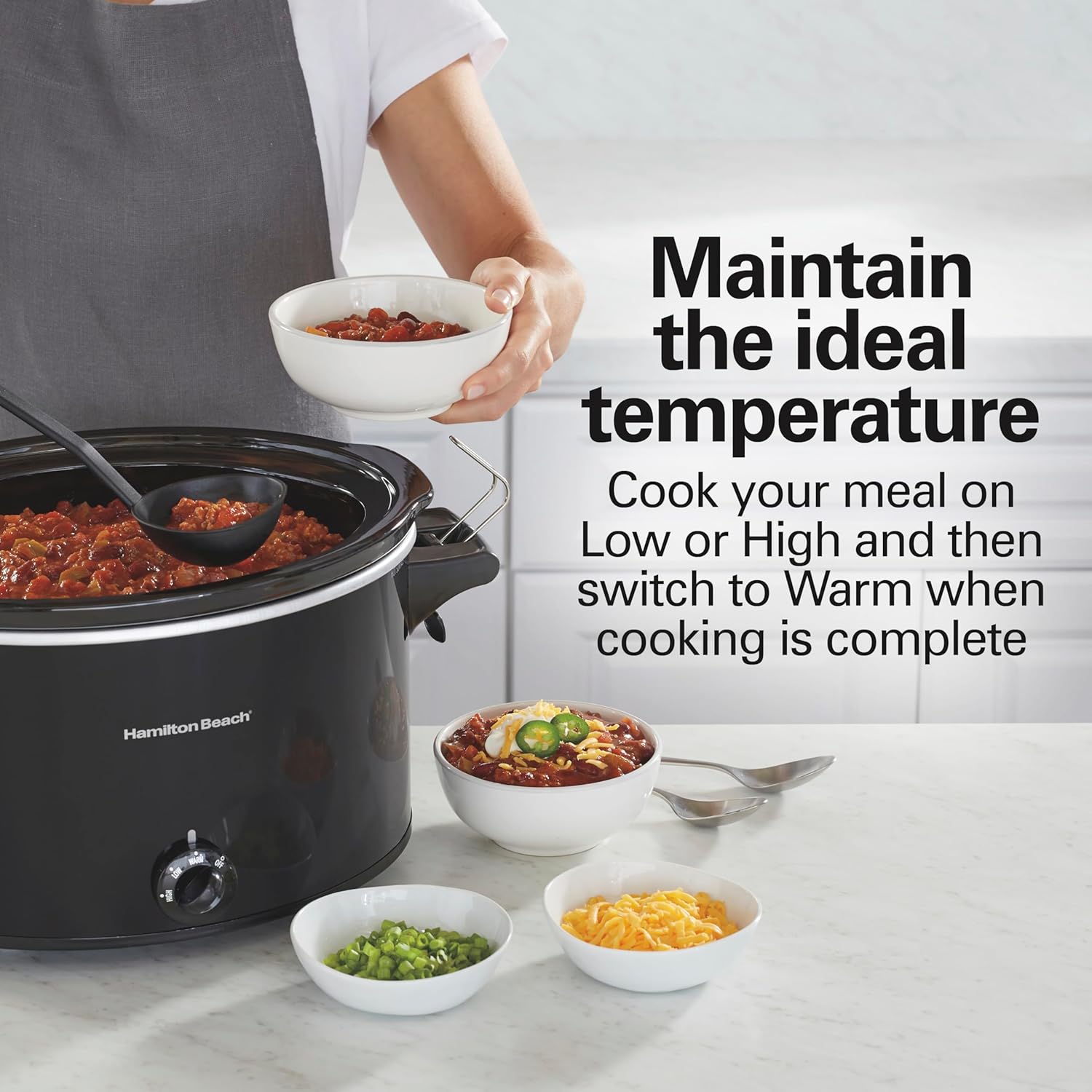 Thumbnail 4 de Hamilton Beach 10 Quart Slow Cooker with Lid Lock 🥘