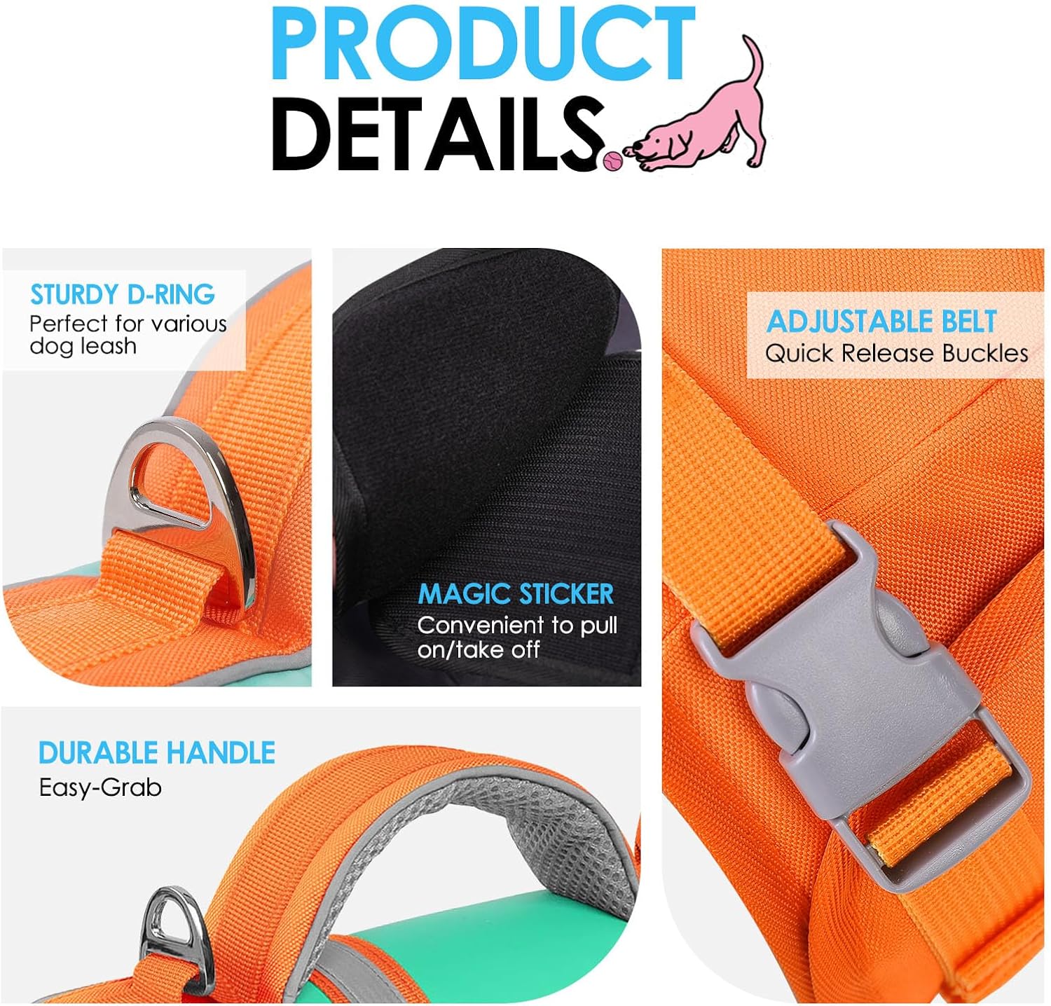Detalle de AOFITEE Dog Life Vest XL