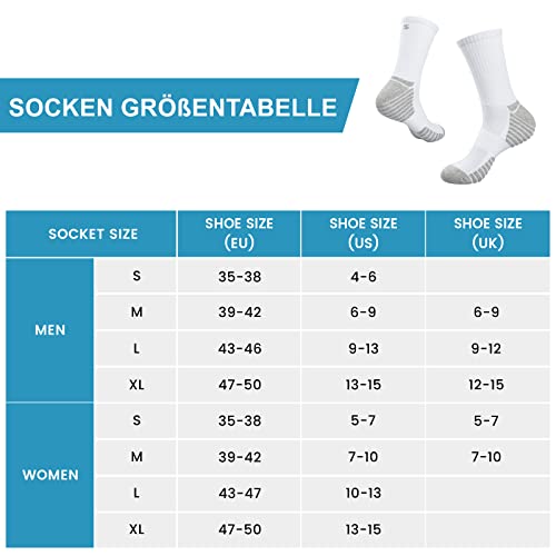 Thumbnail 4 de TANSTC Calcetines largos deportivos antideslizantes y antiampollas (6 pares) talla 39-42