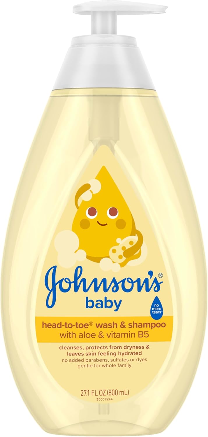 Detalle de Johnson's Baby Head-to-Toe Wash & Shampoo, Tear Free, 27.1 fl oz