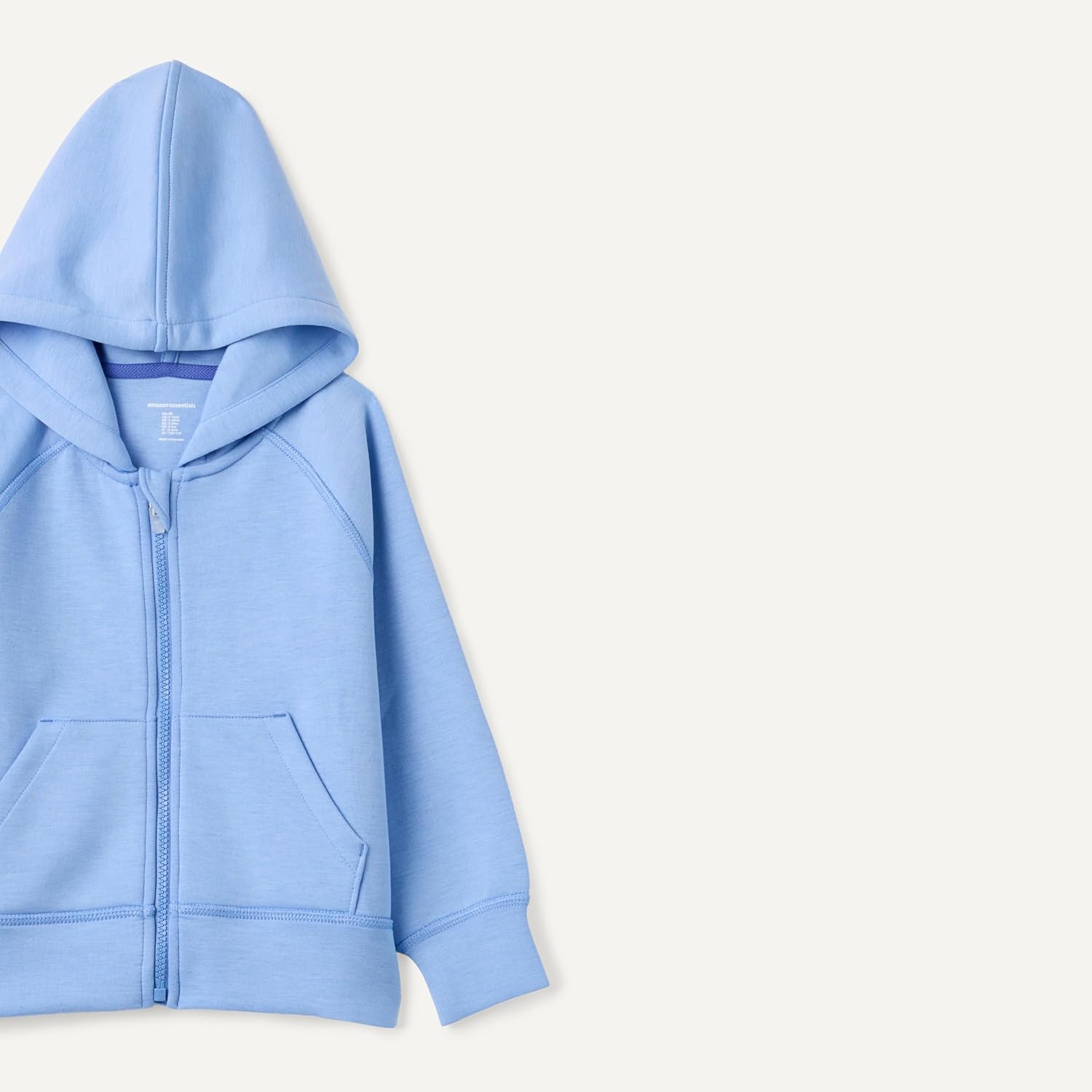 Detalle de Amazon Essentials Active Sweat Girls Relaxed-Fit Zip Hoodie