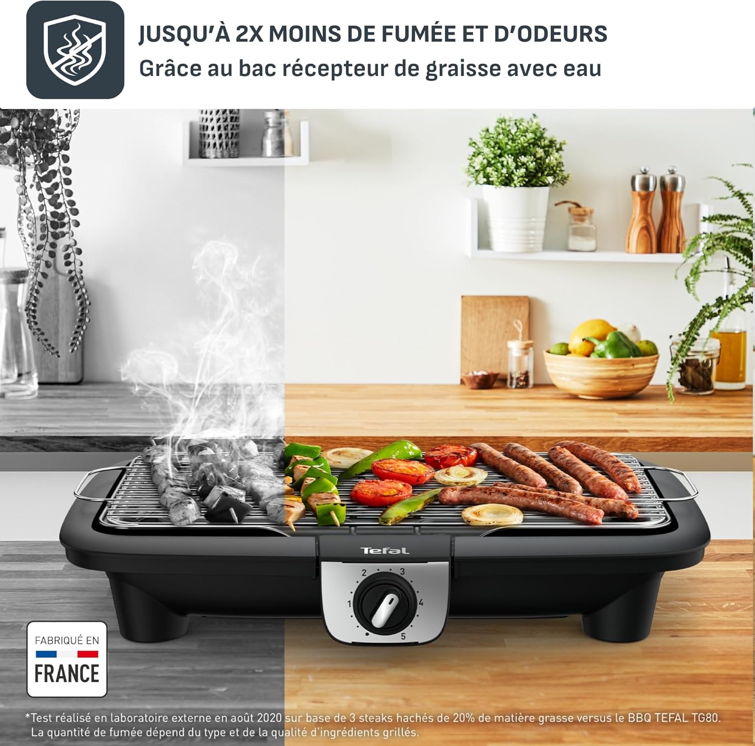 Thumbnail 3 de Tefal EasyGrill XXL BG921812 : barbecue électrique 2500 W à grille inox, grande surface