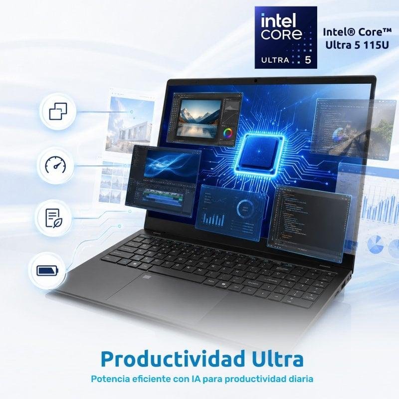 Detalle 2 de Portátil Alurin Flex Advance: potencia y conectividad en 15,6" para clase y uso diario