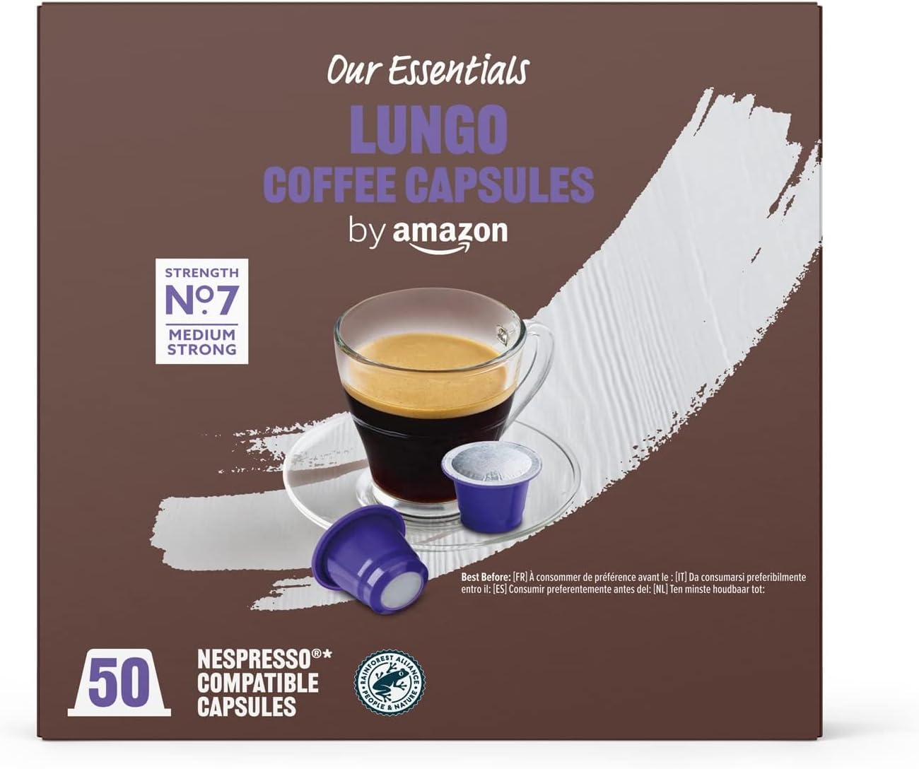 Thumbnail 1 de Amazon Lungo Cápsulas Nespresso, Tueste Medio, 100 unid.