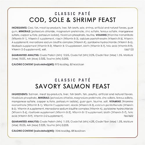 Detalle 2 de Purina Fancy Feast Seafood Classic Pate Variety Pack, 30 Pack (3 oz Cans)
