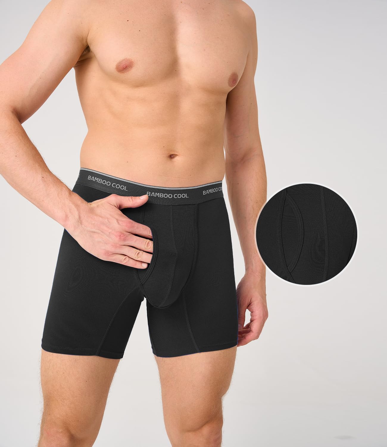 Thumbnail 1 de BAMBOO COOL Men's Boxer Briefs, 7-Pack with Fly, Moisture-Wicking Comfort