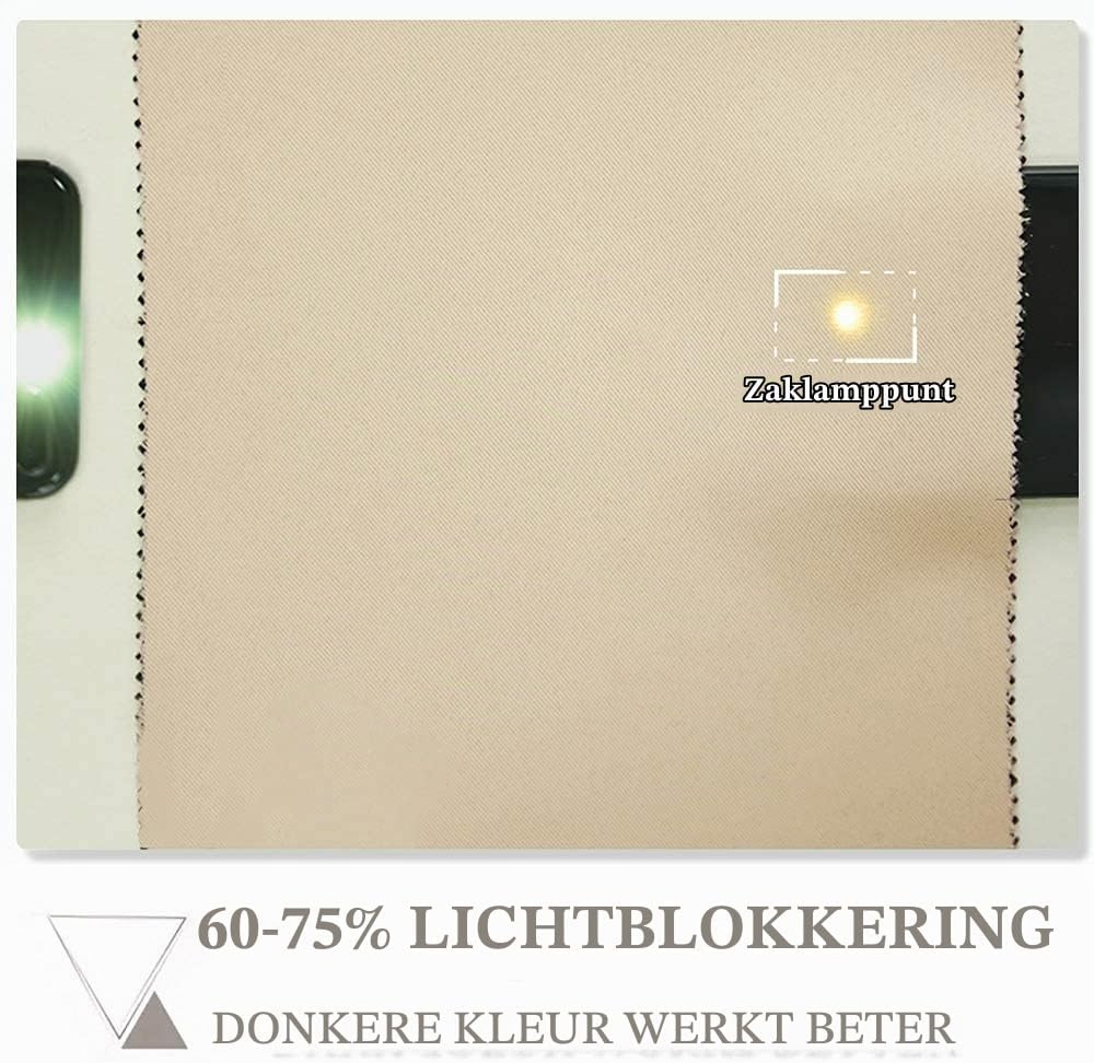 Detalle 2 de PONY DANCE RYBEUPPBLK verduisterende gordijnen 140 x 175 cm, 2 stuks, Biscotti Beige