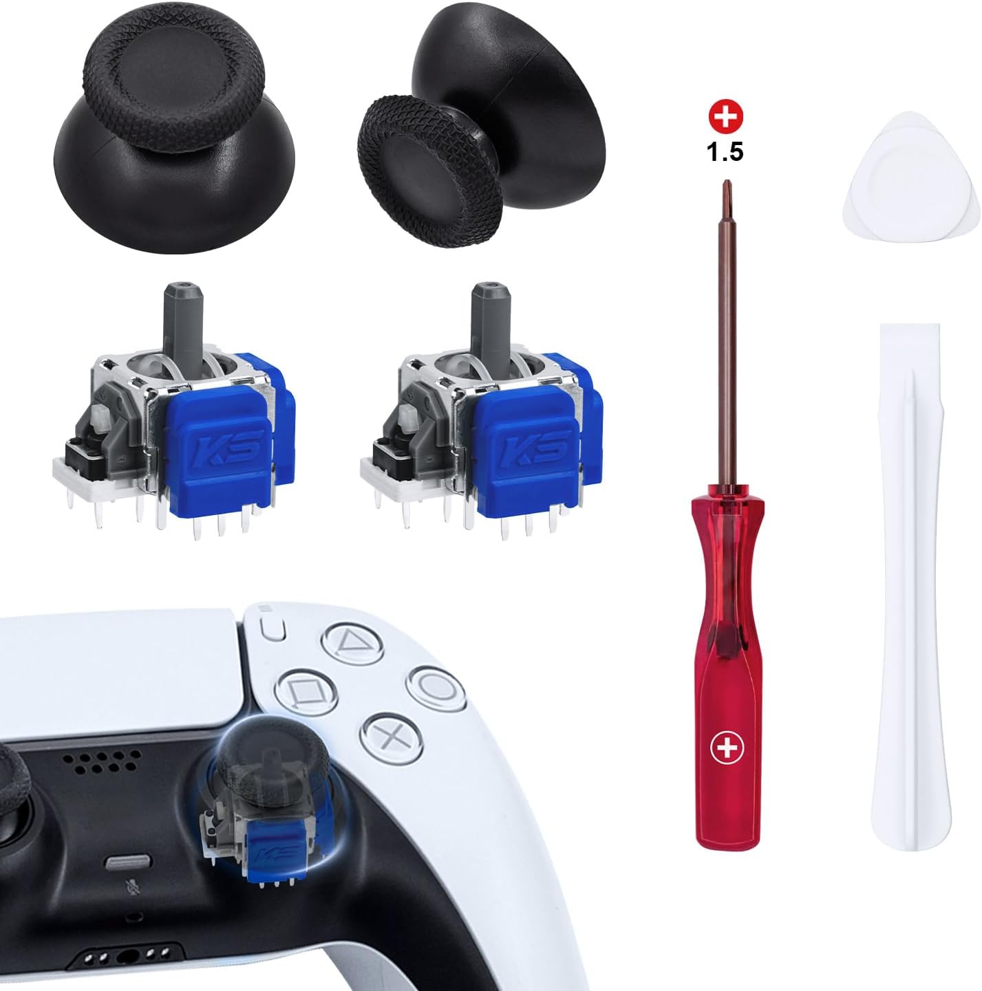 Detalle de Mcbazel TMR Joystick para PS5 DualSense