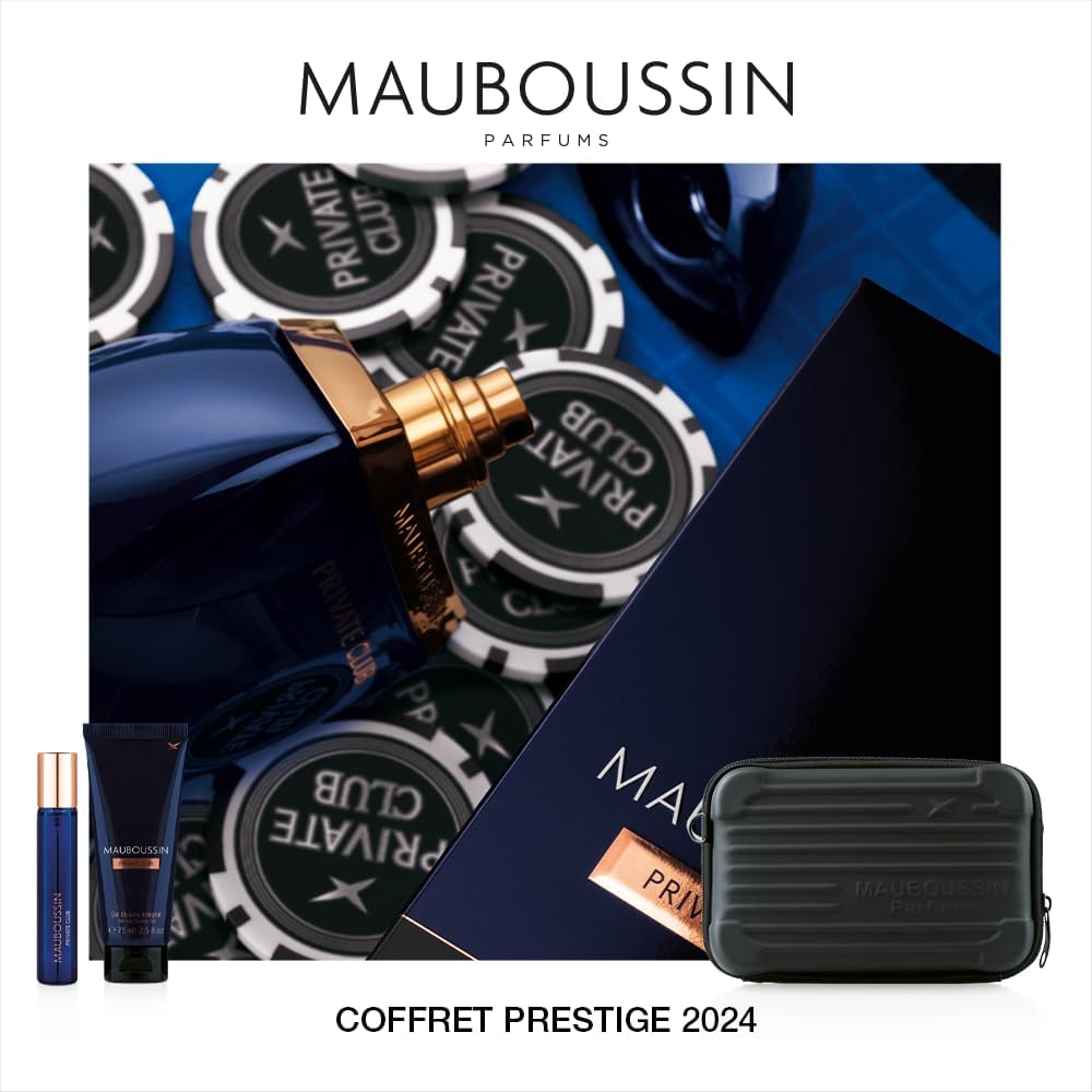 Thumbnail 4 de Coffret Prestige Private Club Mauboussin : Eau de Parfum 100 ml, gel douche 75 ml, travel spray 20 ml & sac bandoulière