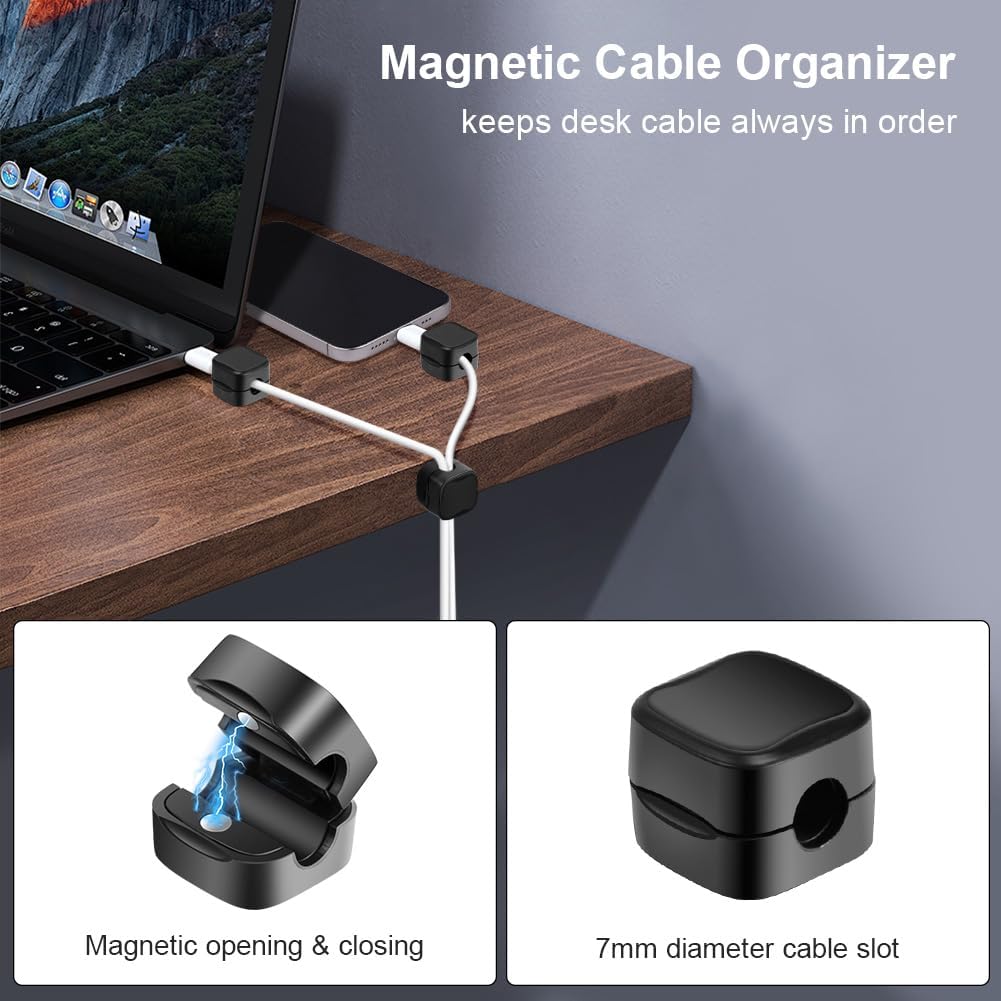 Thumbnail 1 de Alaoo Clips gestion câbles 12 pièces 🧰