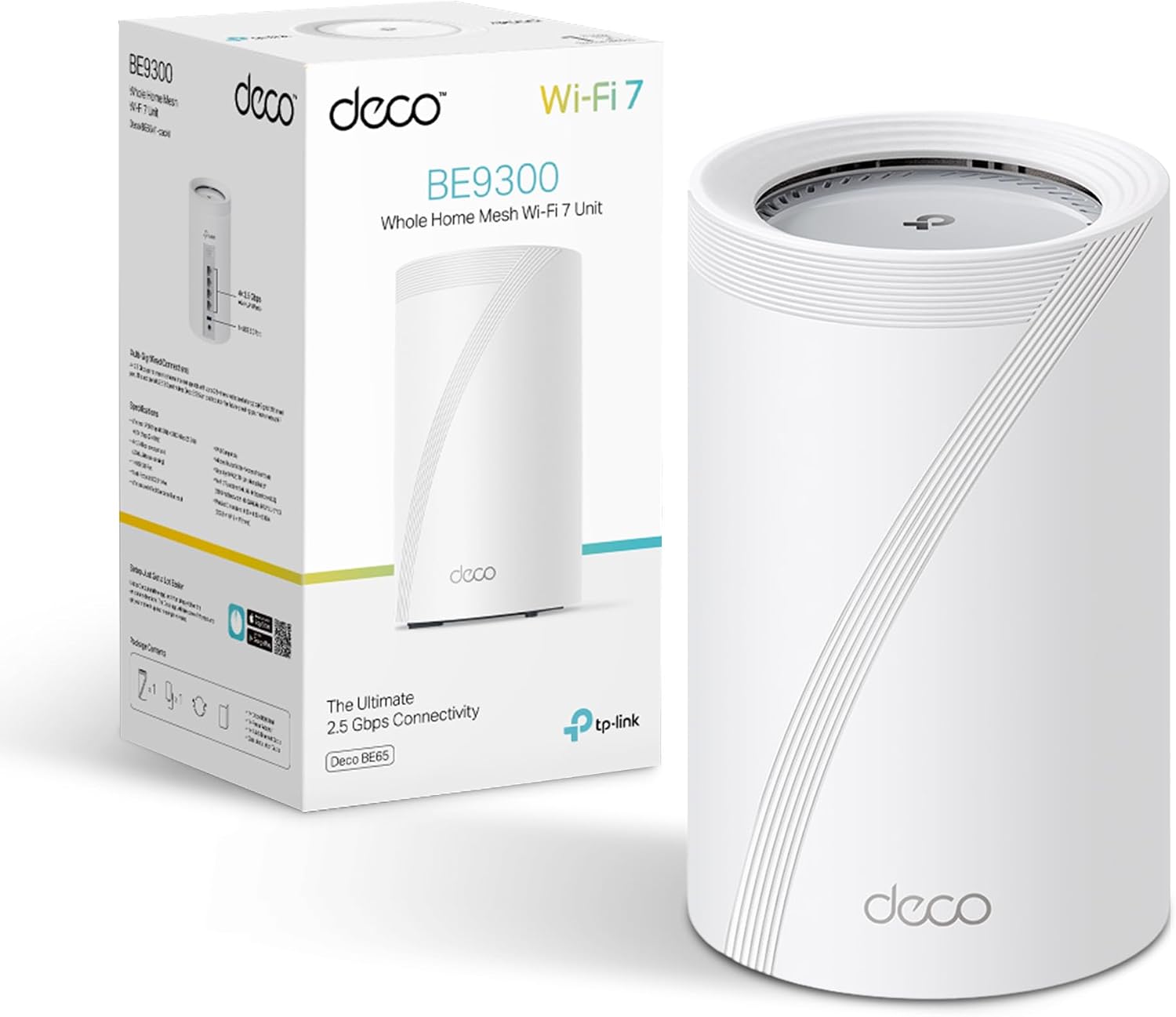 Detalle de TP-Link Deco BE65 BE9300 320MHz Wi‑Fi 7 Router