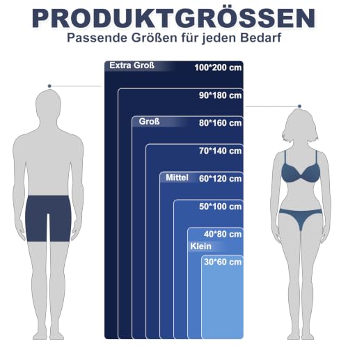 Thumbnail 6 de Lorymachy Mikrofaser Handtuch 100x200cm – Schnelltrocknend, 250 GSM, Nachtblau