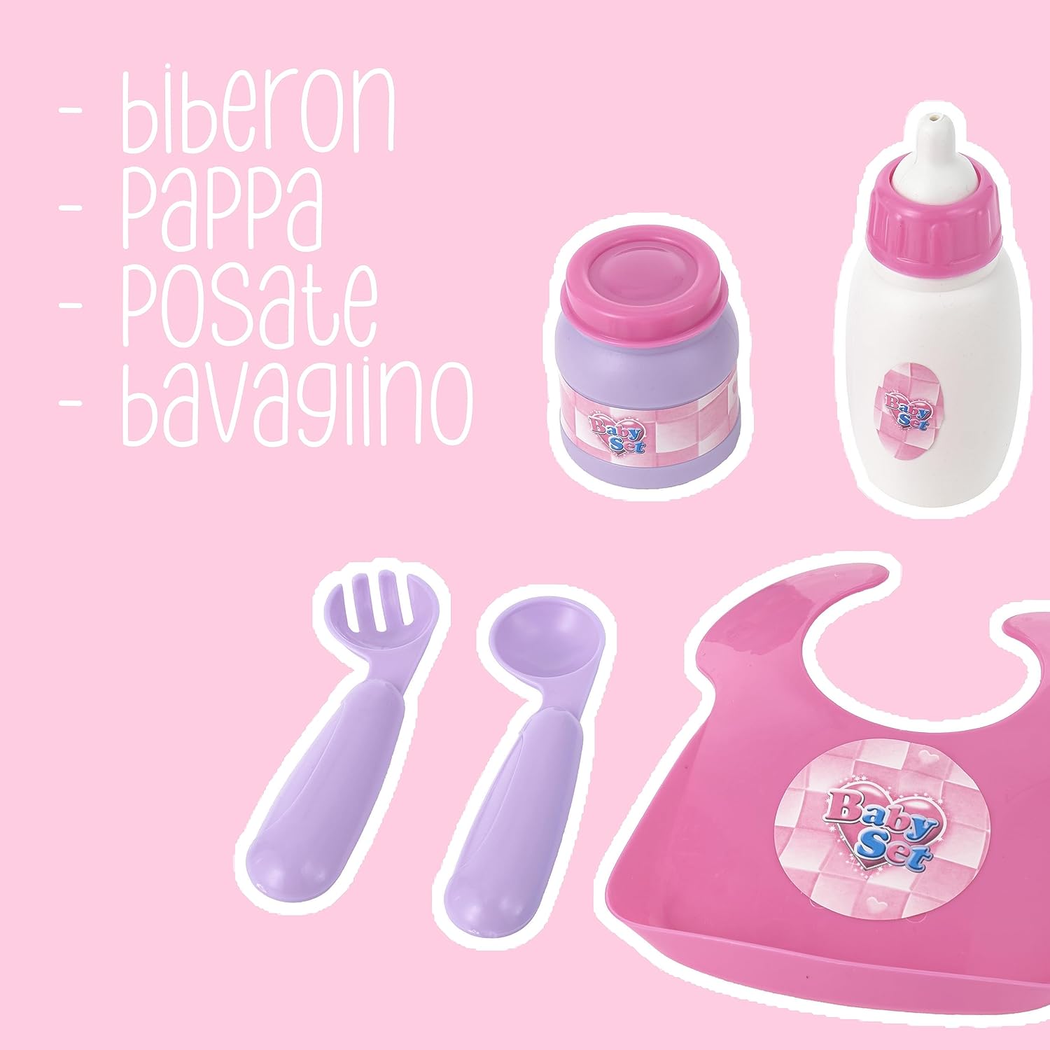 Thumbnail 4 de Baroni Toys Seggiolone per bambola con set pappa đ˝