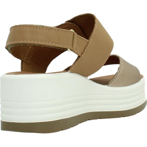 Detalle de IGI&Co 1164511 Sandali Donna Zeppa con Plantare in Pelle Beige – comfort e stile quotidiano