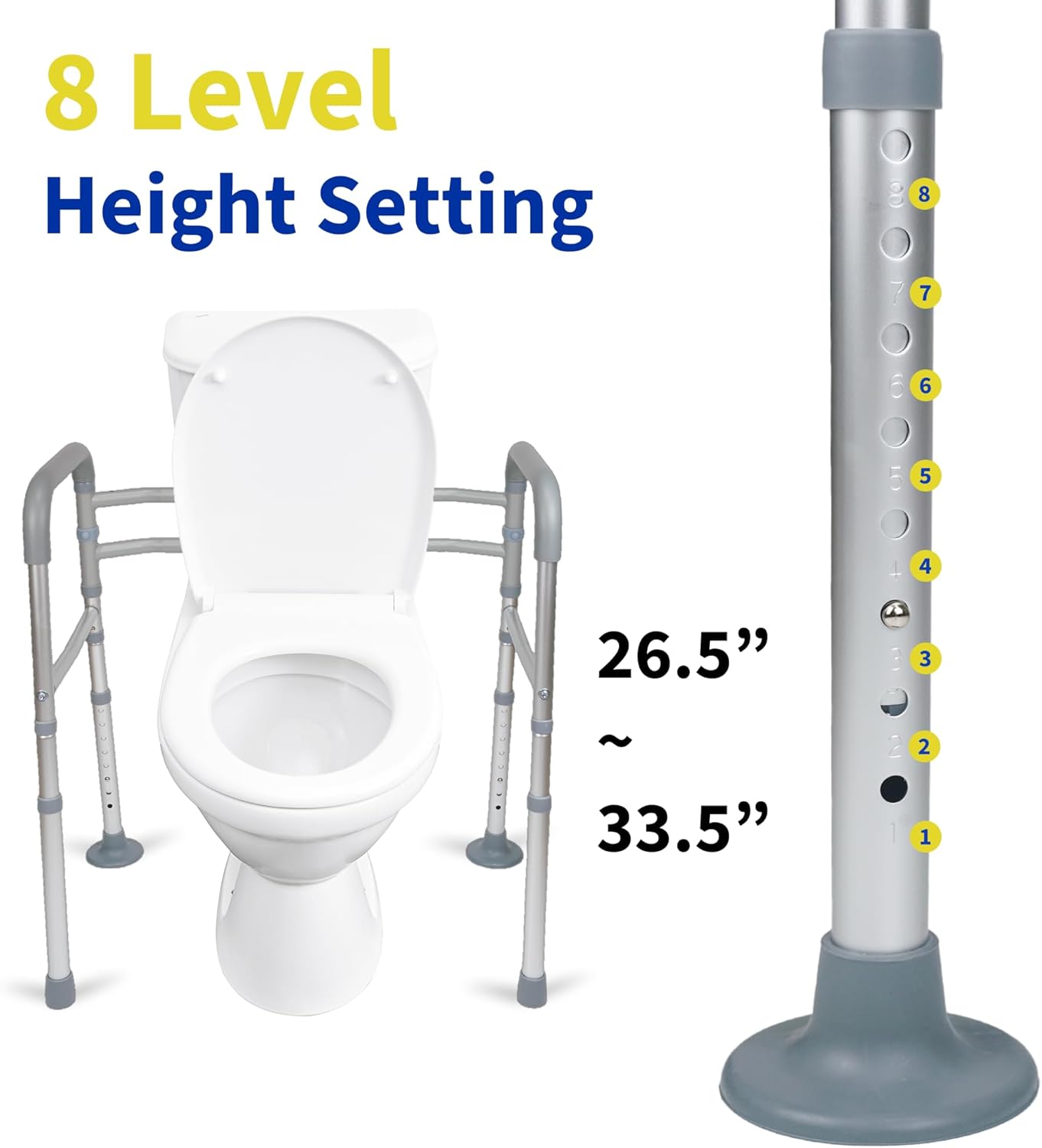 Thumbnail 4 de LandTale toilet safety rails 300 lb capacity