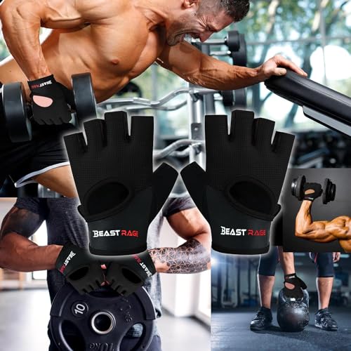 Thumbnail 5 de BEAST RAGE Guanti da fitness traspiranti: protezione, presa migliorata e comfort per palestra