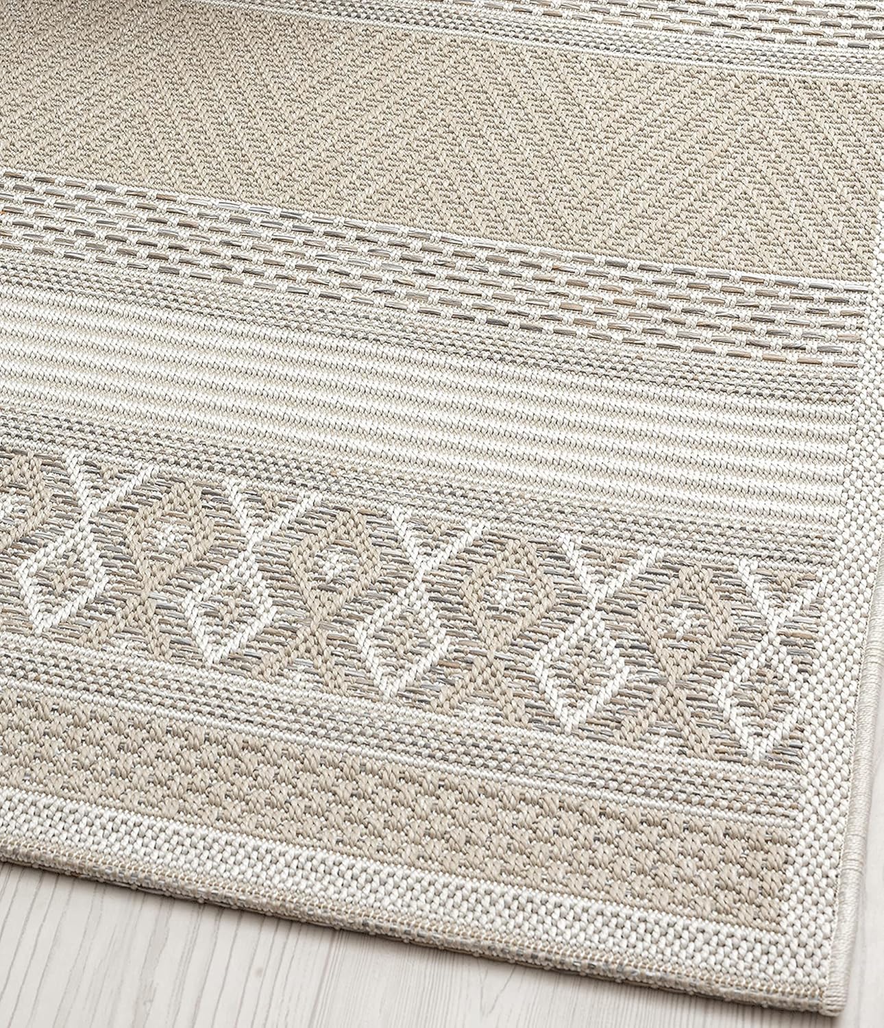 Thumbnail 3 de The Carpet Calgary 🌿 Alfombra Exteriores Beige 160 cm Redonda