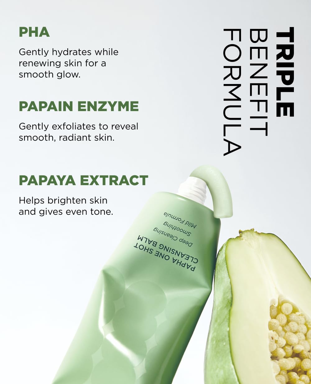 Thumbnail 3 de EITHER& PAPHA One-Shot Cleansing Balm, 2.70 fl. oz., Papaya & PHA Oil-to-Milk
