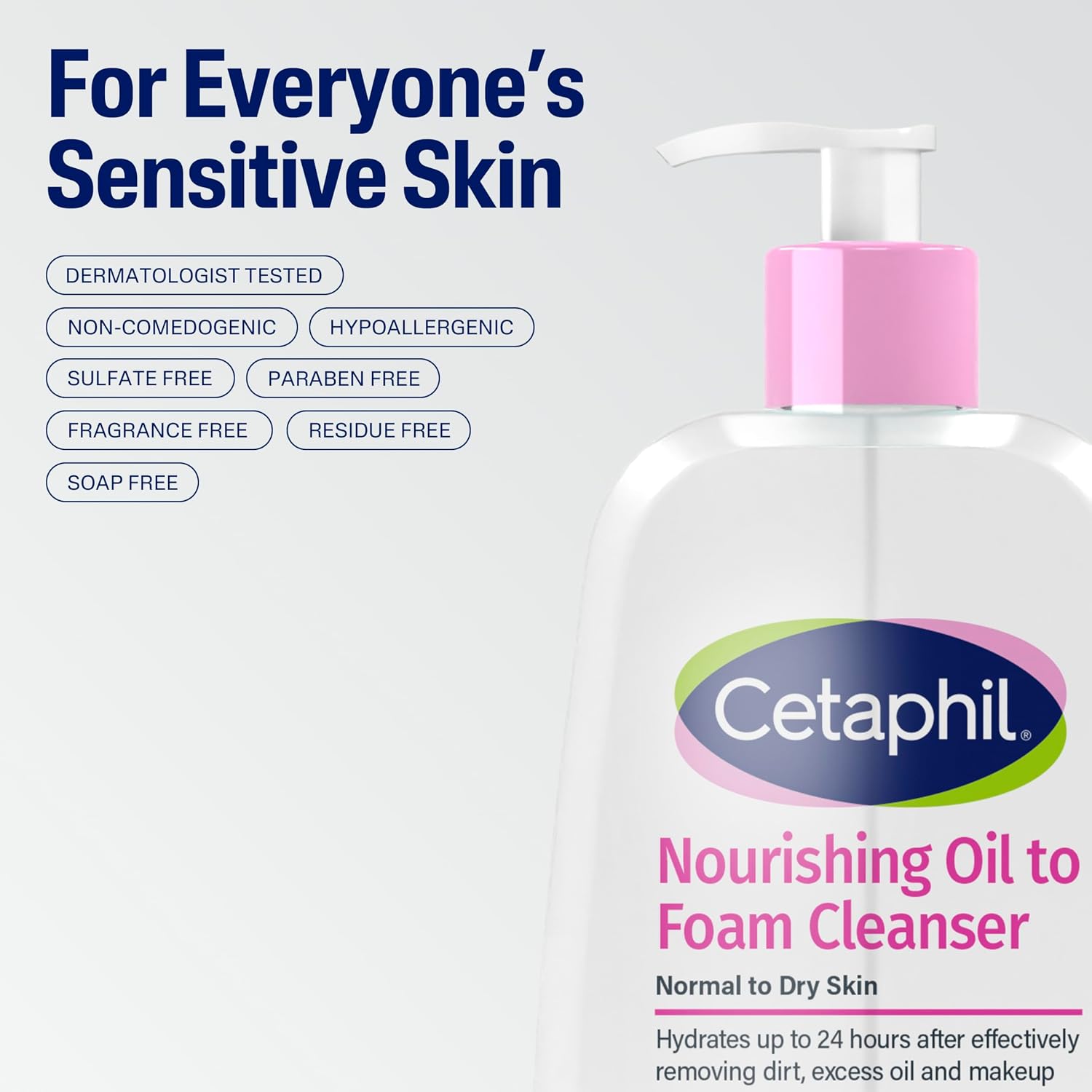 Thumbnail 6 de Cetaphil Nourishing Oil to Foam Facial Cleanser for Normal to Dry Skin (8 fl oz)