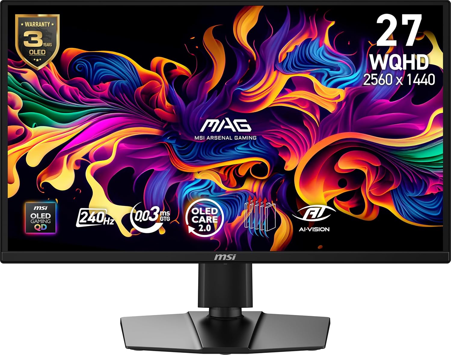 Detalle de msi MAG 272QP QD-OLED X24 240Hz Gaming Monitor