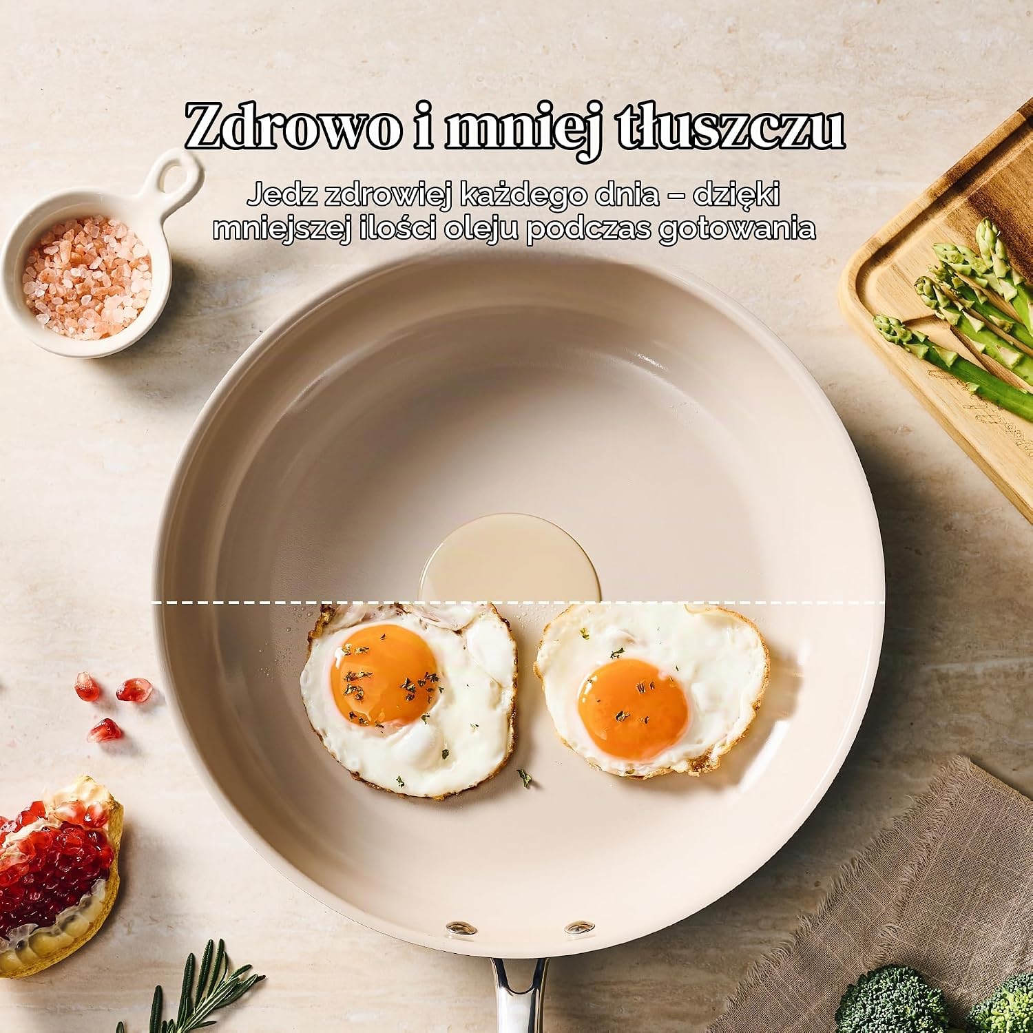 Detalle 2 de Redchef 24cm – patelnia ceramiczna 24 cm na indukcję, z powłoką nieprzywierającą