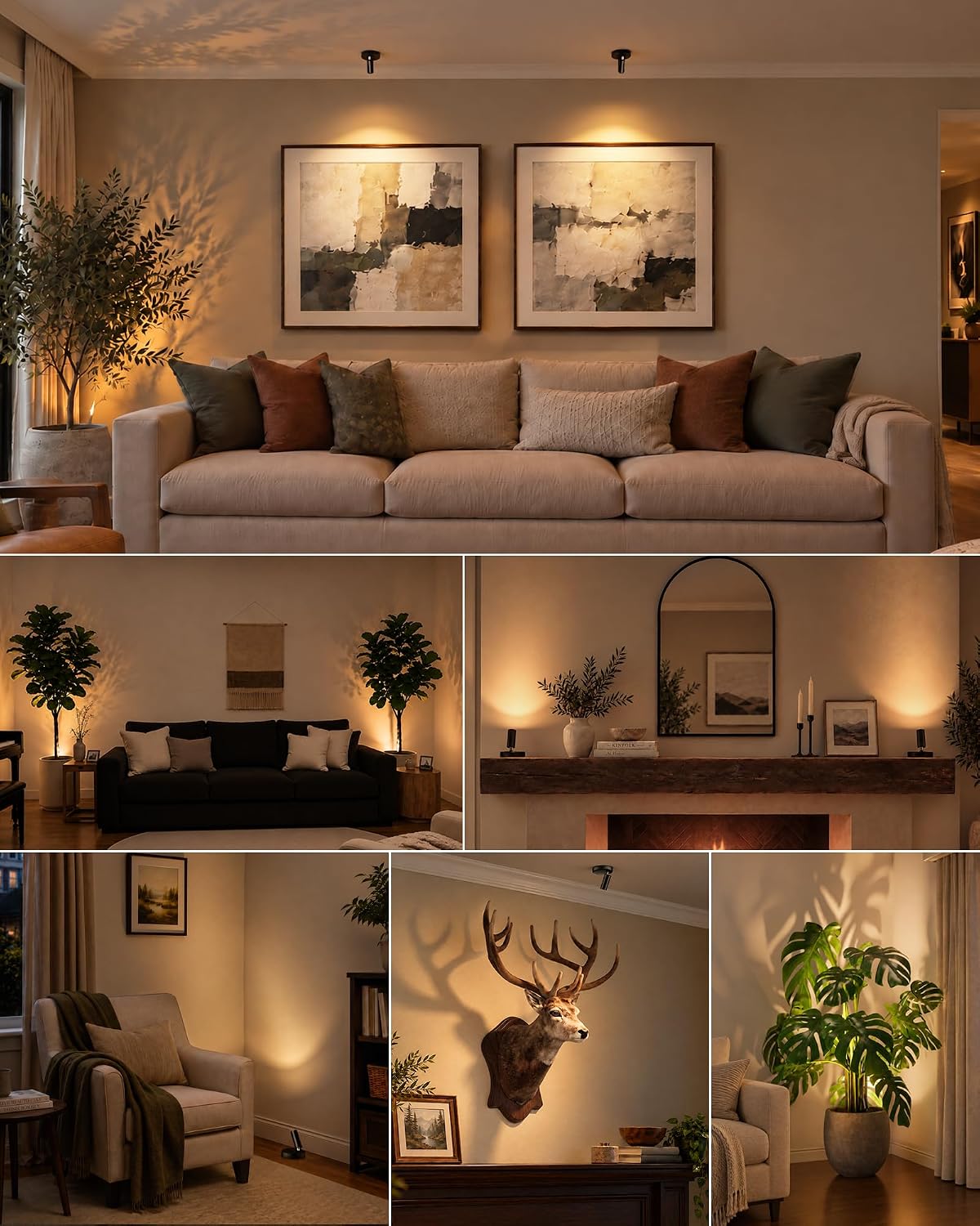 Detalle 2 de EZVALO EZL2411A Indoor Spotlights, Rechargeable 4-Pack with Remote, Dimming and 3 CCT