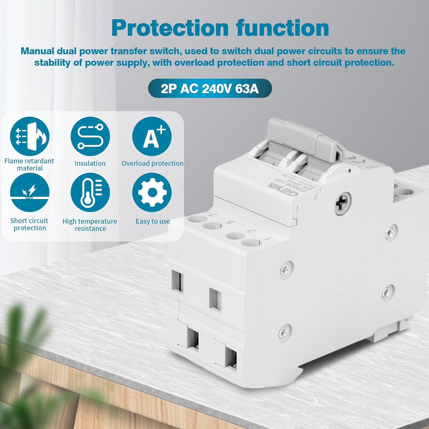 Thumbnail 1 de GEYA Commutatore 2P 63A separatore di carico manuale 🛠️