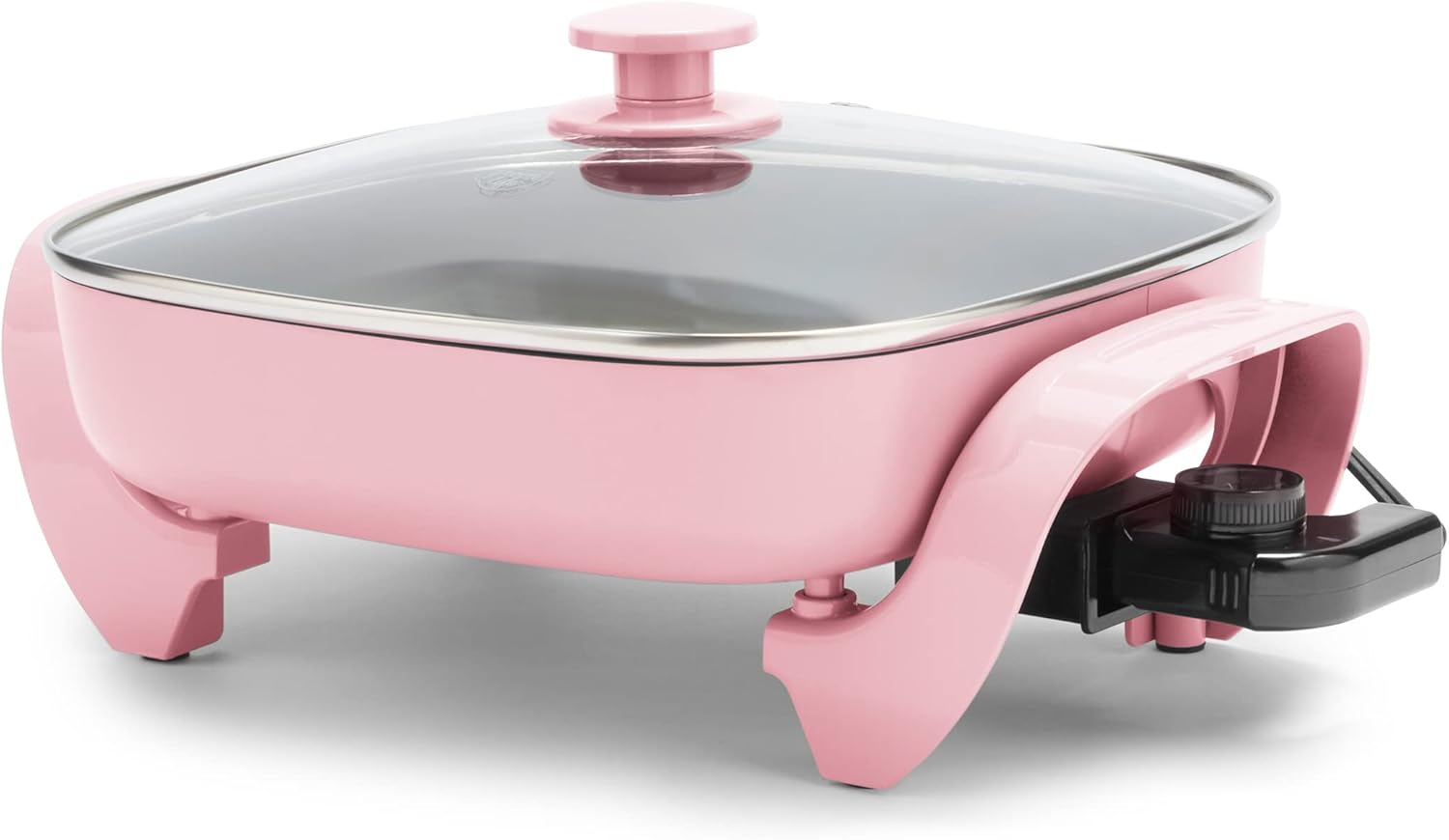 Detalle de GreenLife 12" Square Electric Skillet with Glass Lid