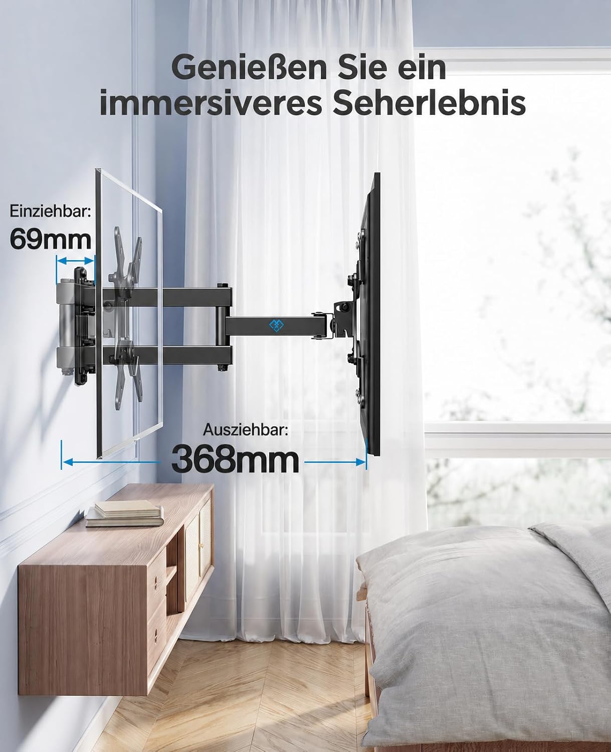 Thumbnail 4 de PERLESMITH TV Wandhalterung 13–42 Zoll