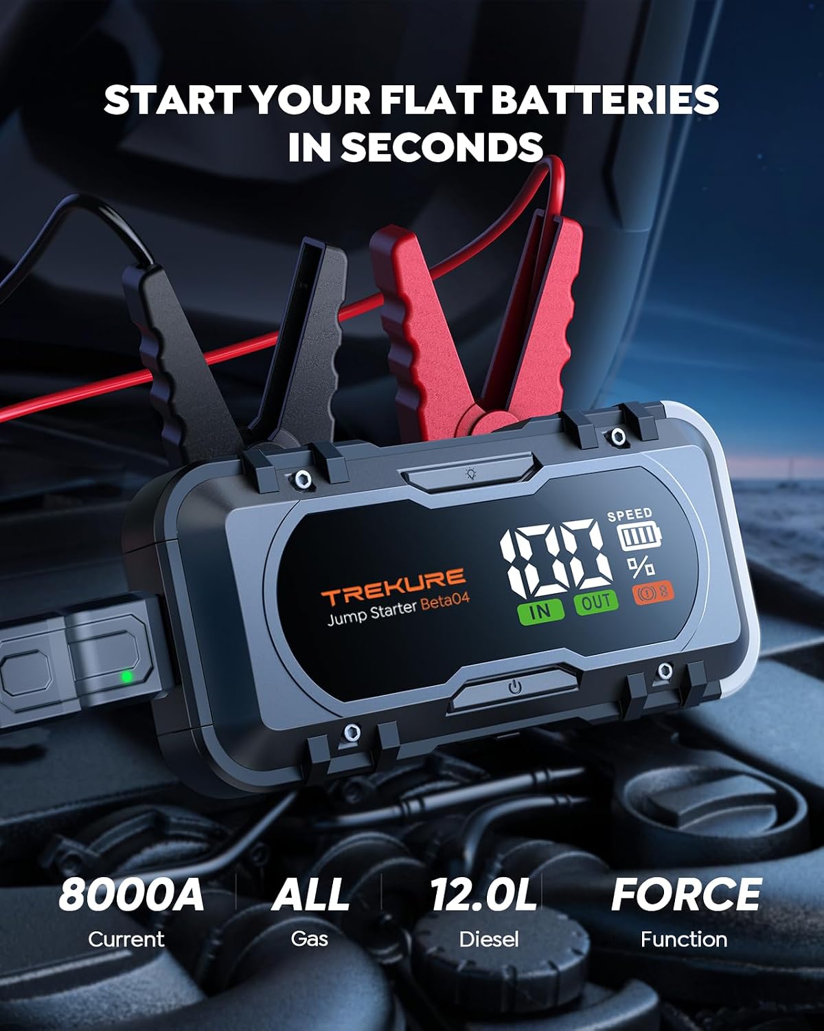 Detalle 2 de Car Battery Jump Starter 8000A