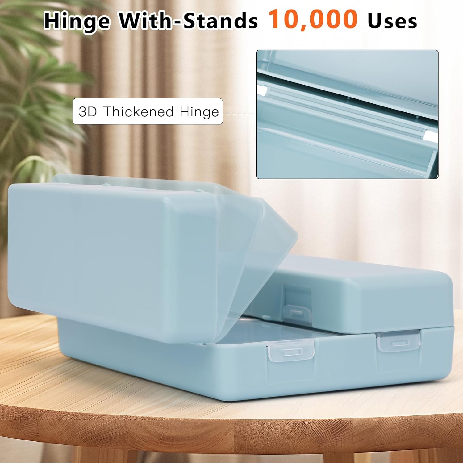 Detalle de FYY Daily Pill Organizer, 7 Compartments – Portable Magnetic Folding Case (SkyBlue)