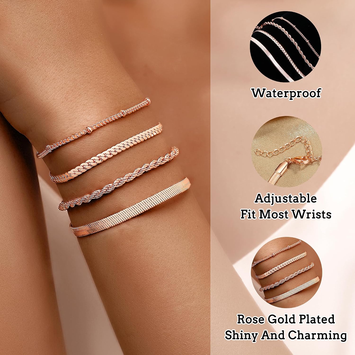 Thumbnail 4 de XIANNVXI bracelet set 925 silver 4 pack