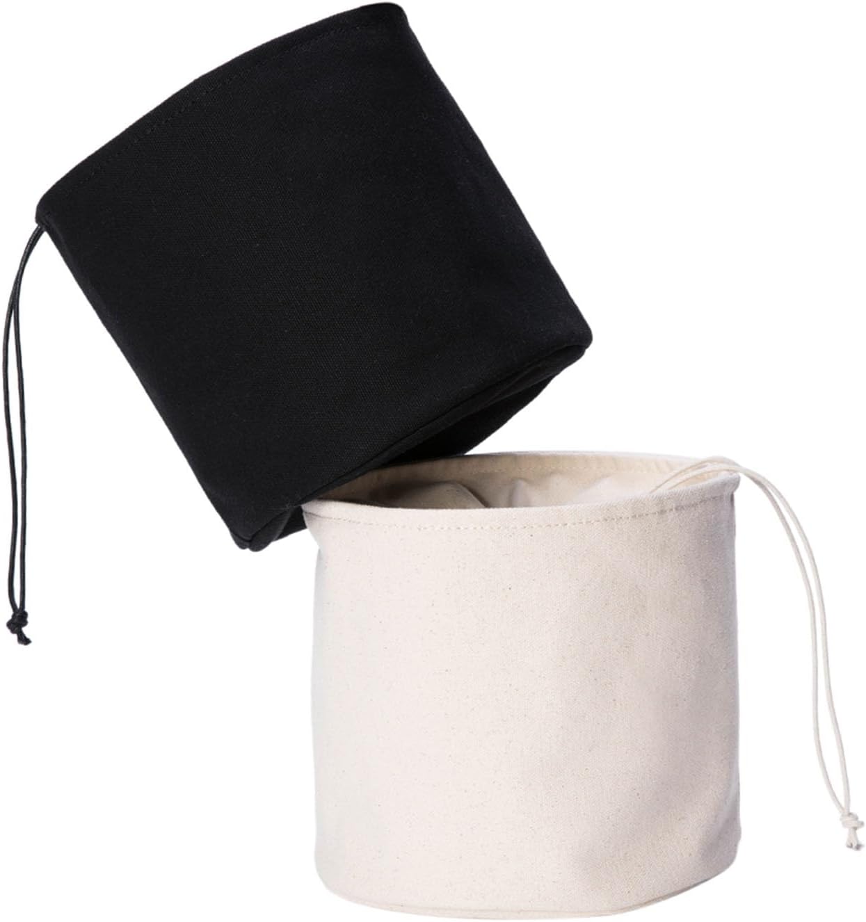 Detalle de YONBEN Grand organisateur de sac main rond en toile (noir, L) : l’insert pratique pour mieux ranger