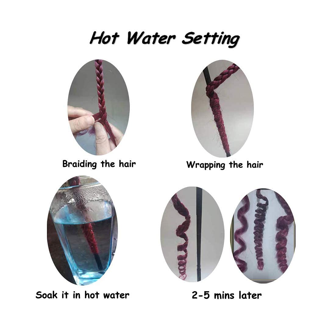 Detalle de Liang Dian Pre-Stretched Ombre Braiding Hair, 30-Inch, 4#, 8-Pack